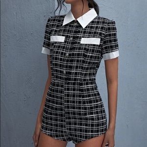 ISO SHEIN Tweed Romper in size XS or S.
